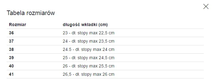 Zdjęcie Jak długość stopy 26 cm przekłada się na rozmiar buta damskiego?