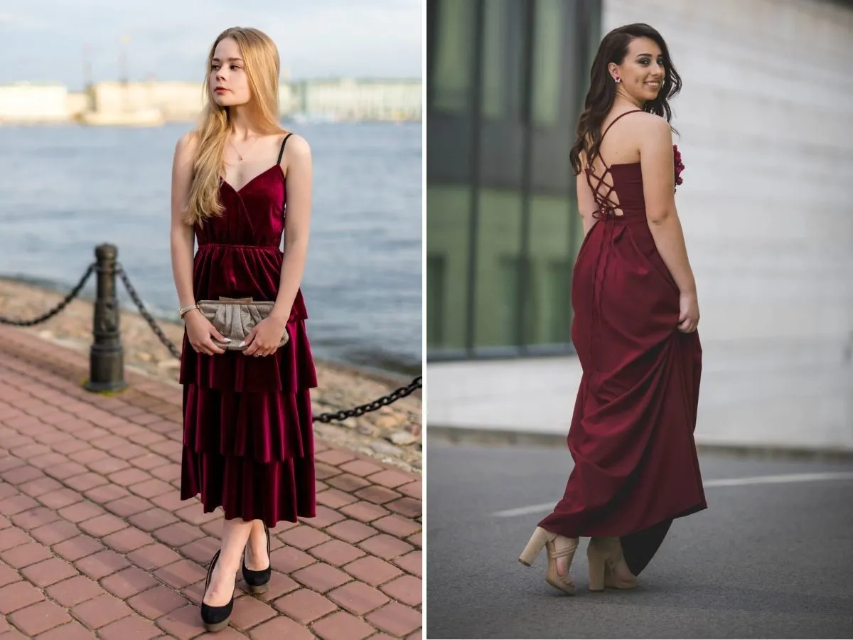 Zdjęcie Stylizacje bordowej sukienki na każdą okazję – inspiracje i porady modowe