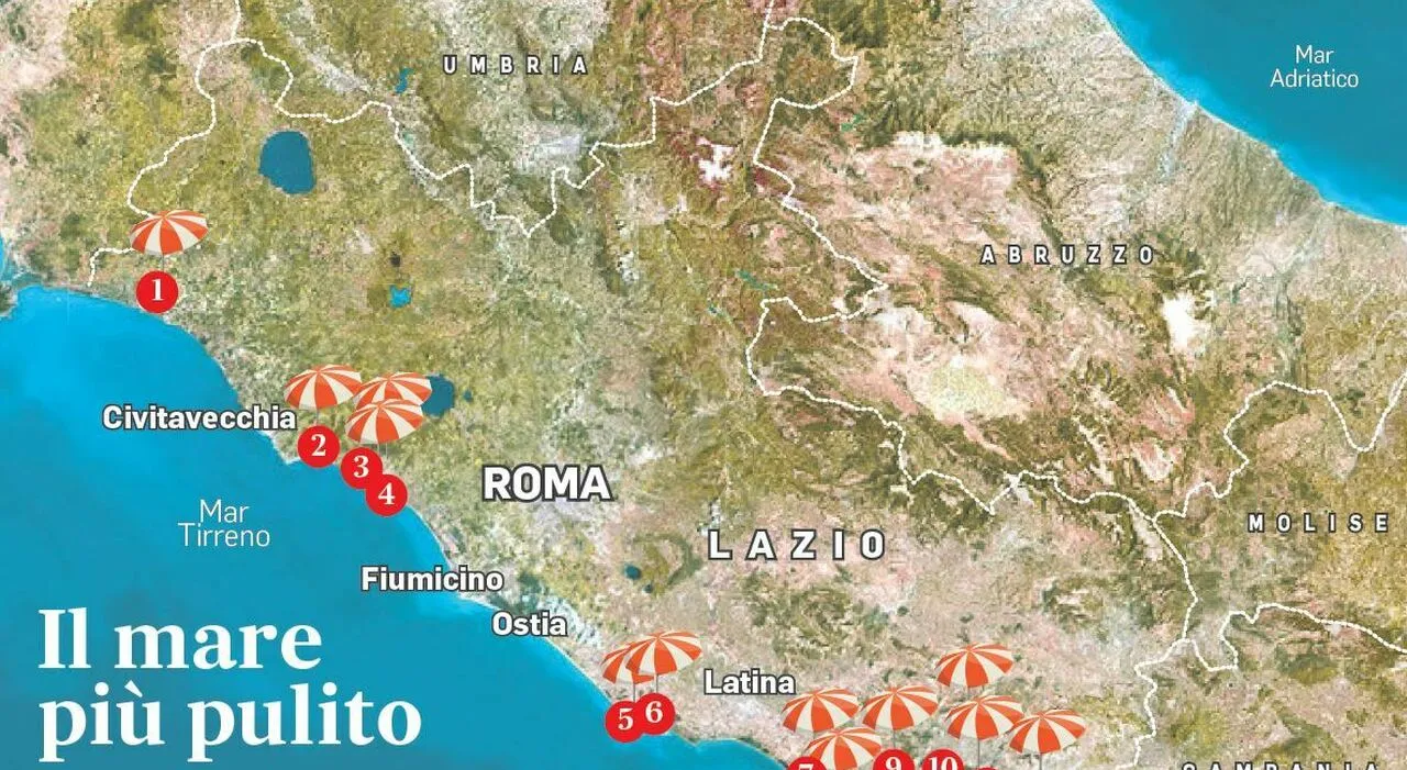 Zdjęcie Mappa localit&agrave; balneari Lazio: la guida per la tua vacanza perfetta