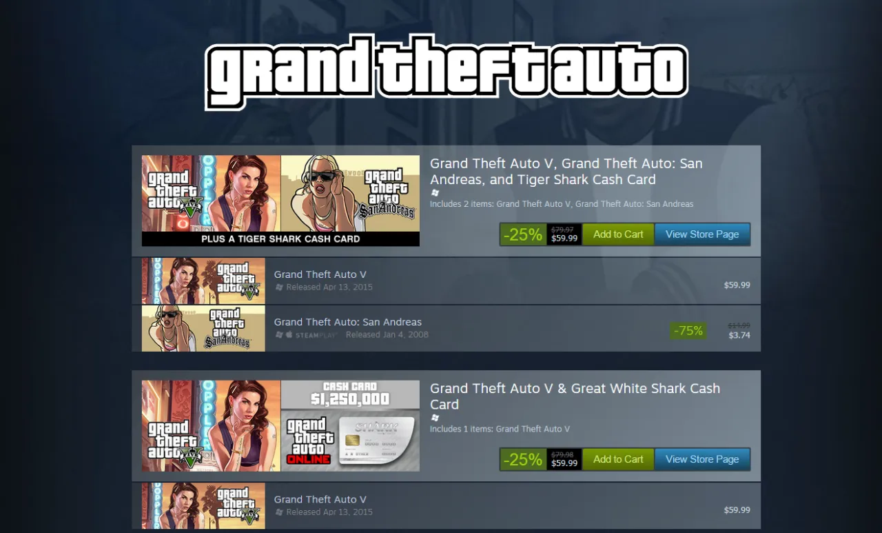 Zdjęcie Ile kosztuje GTA na Steam? Ceny edycji i promocje, które musisz znać