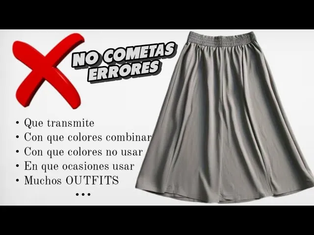 Zdjęcie Estilos de falda gris larga que no sabías que necesitabas