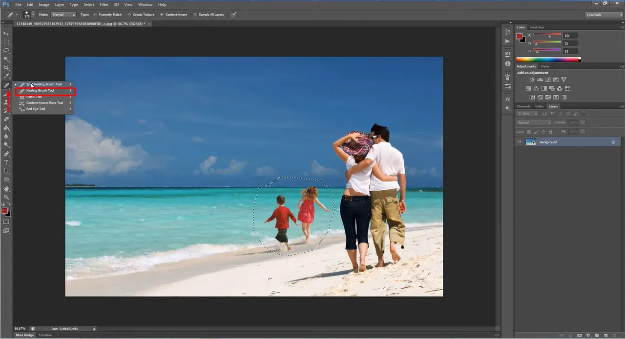 Zdjęcie Photoshop jak usunąć obiekt – proste metody na skuteczne usunięcie