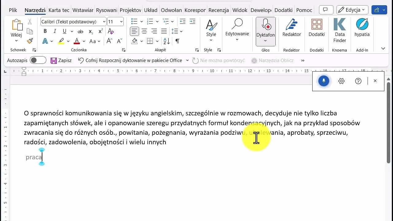 Zdjęcie Jak włączyć dyktafon w Wordzie i poprawić efektywność pisania