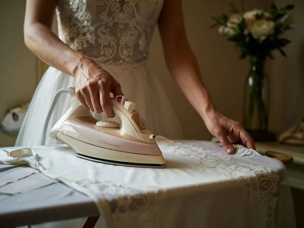 Zdjęcie Jak wyprasować suknię ślubną bez uszkodzenia materiału i stresu