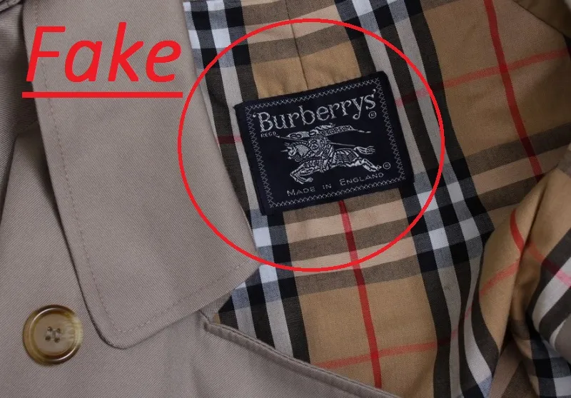 Zdjęcie Metka Burberry oryginał - Wskazówki pomagające rozpoznać oryginalną metkę