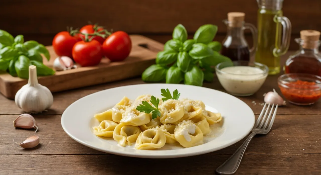 Zdjęcie Jakie sosy i dodatki najlepiej pasują do tortellini z mięsem?