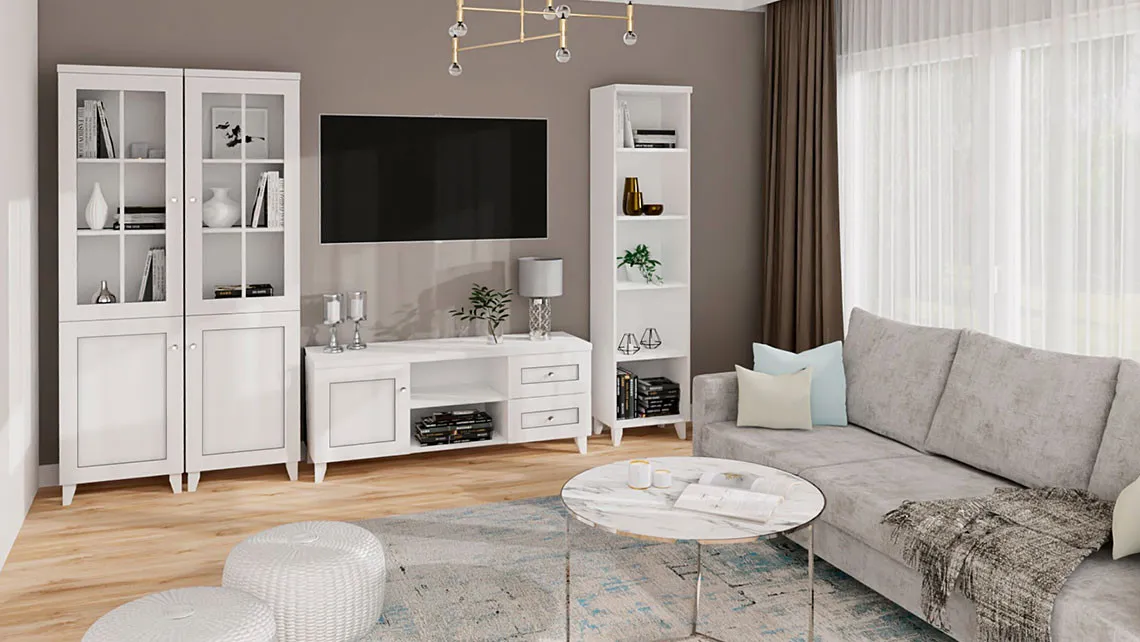 Zdjęcie Jakie kolory ścian pasują do białych mebli? 10 inspiracji