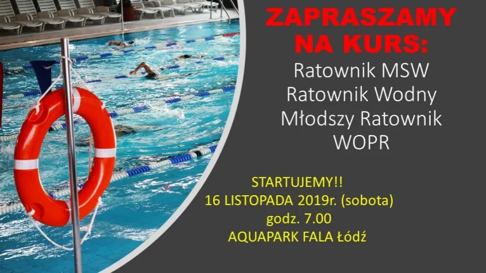 Zdjęcie Kurs ratownika wodnego w Łodzi - wszystko co musisz wiedzieć o szkoleniu