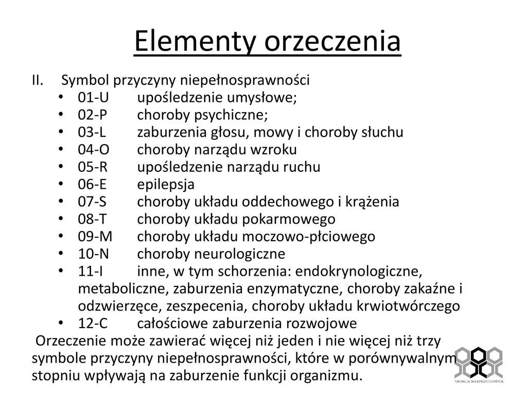 Zdjęcie Symbole przyczyn niepełnosprawności w rozporządzeniu - co oznaczają kody