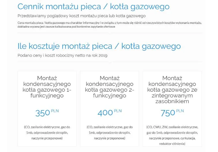 Zdjęcie Cena Montażu Pieca Gazowego Dwufunkcyjnego - Szacunkowe Koszty i Przegląd