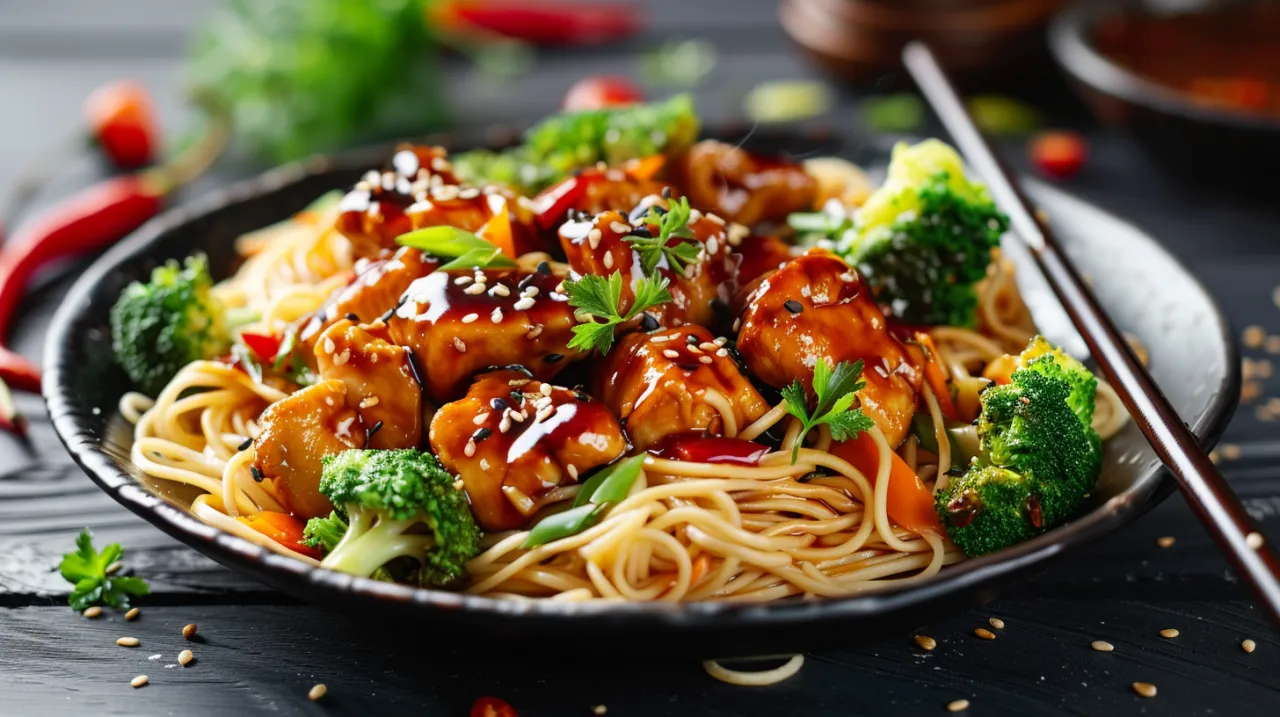 Zdjęcie Najlepszy kurczak teriyaki z makaronem: prosty przepis na azjatycki obiad