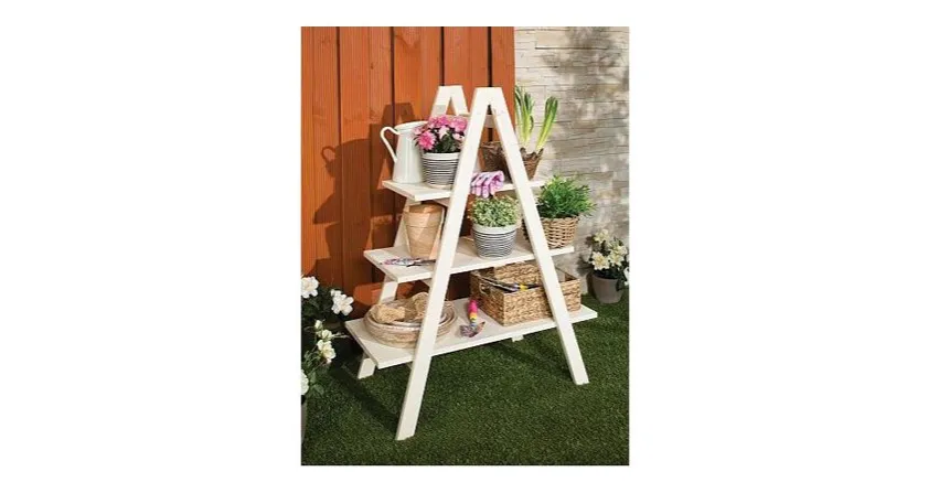 Zdjęcie Jak zrobić kwietnik drewniany drabinka - proste kroki i porady