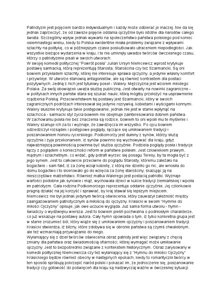 Zdjęcie Czym jest patriotyzm? Rozprawka o jego znaczeniu i wartościach