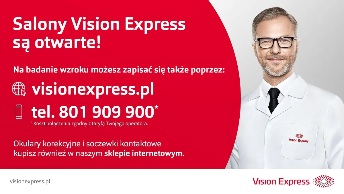 Zdjęcie Czy Vision Express jest otwarty w galeriach? Sprawdź godziny otwarcia