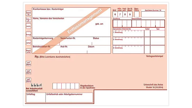 Zdjęcie Ärztliches Rezept Muster: Alles über Vorlagen und den eRezept-Übergang