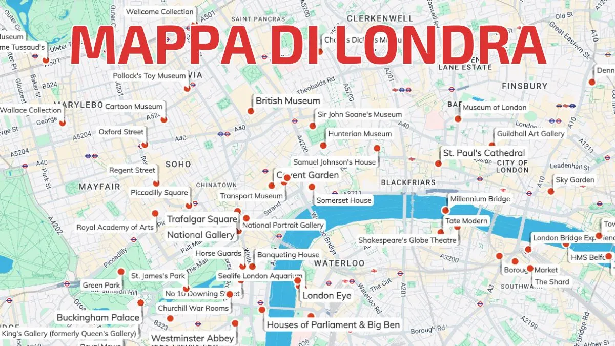 Zdjęcie Mappa attrazioni Londra: ottimizza il tuo itinerario e risparmia