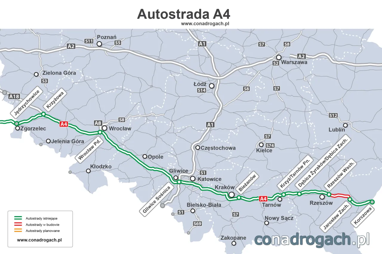 Zdjęcie Gdzie jest autostrada A4? Kluczowe informacje o lokalizacji i przebiegu
