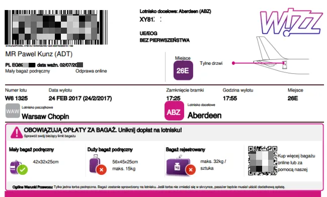 Zdjęcie Czy trzeba mieć wydrukowany bilet lotniczy Wizz Air, aby lecieć?