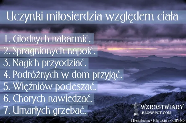 Zdjęcie Poznaj uczynki miłosierdzia i modlitwę co do duszy: najważniejsze zasady