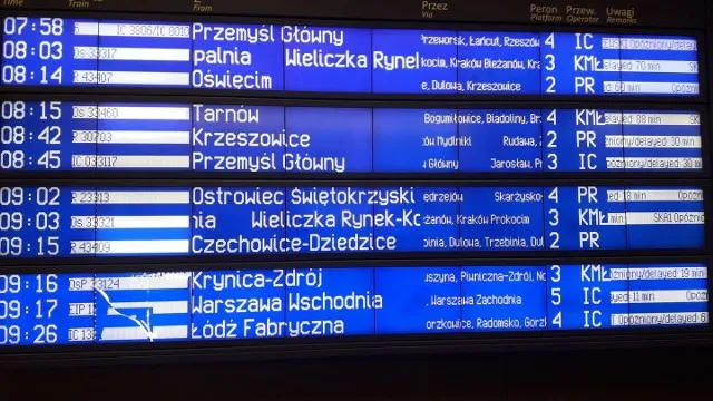 Zdjęcie Rozkład jazdy pociągów Chrzanów Kraków – uniknij długiego czekania