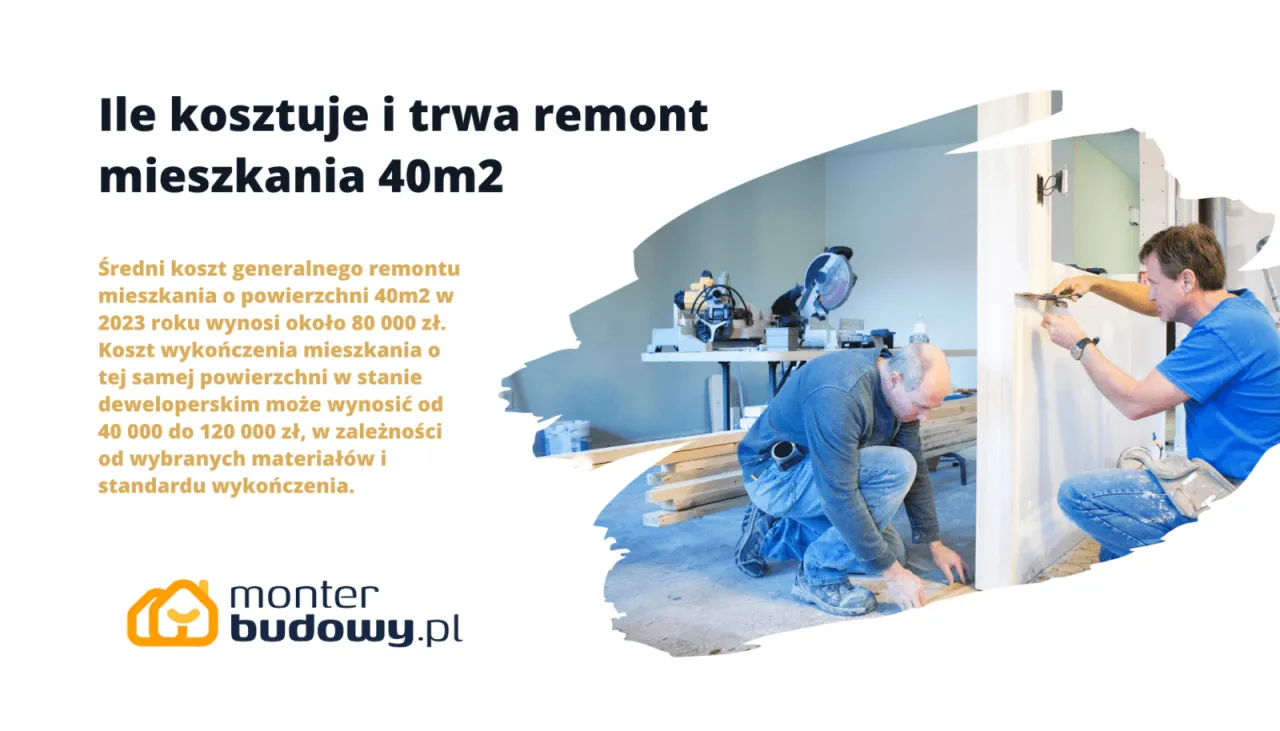 Zdjęcie Ile kosztuje generalny remont mieszkania 40m2? Sprawdź, co wpływa na cenę