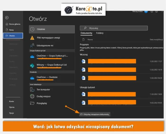 Zdjęcie Jak odzyskać plik Word: skuteczne metody na przywrócenie dokumentu