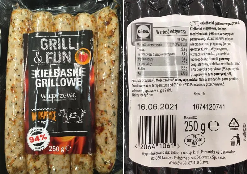 Zdjęcie Kiełbaski na grilla Lidl - najlepsze rodzaje i atrakcyjne ceny