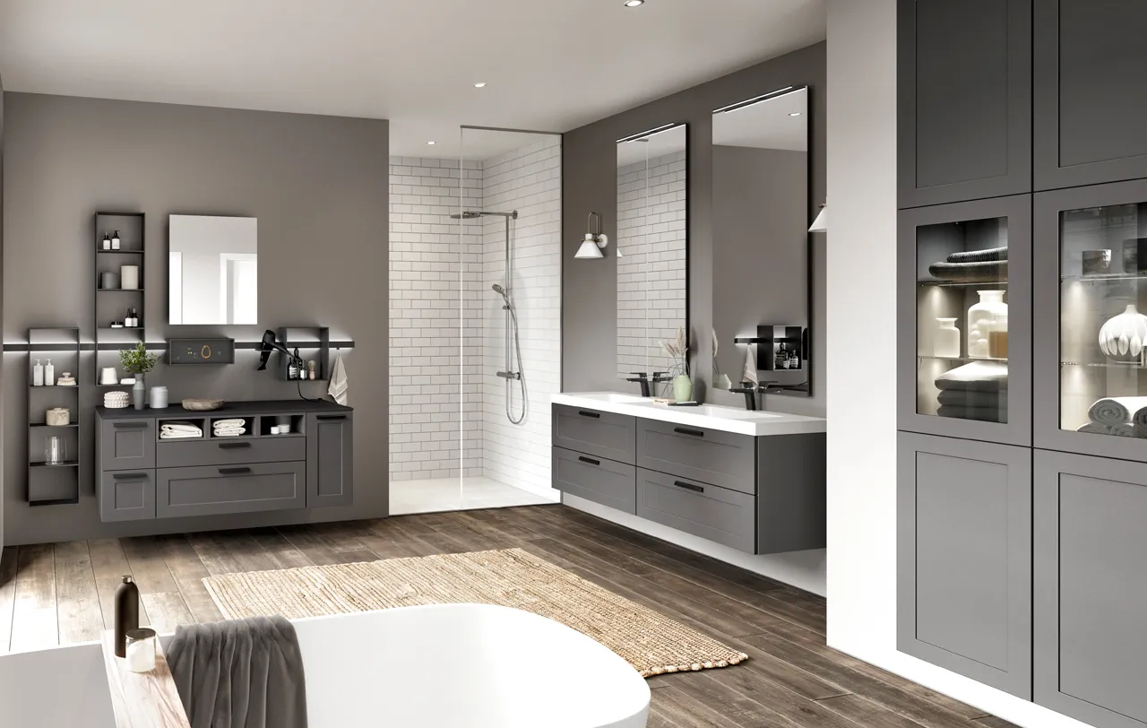 Zdjęcie Die besten Badezimmer Hochschränke für mehr Stauraum und Stil