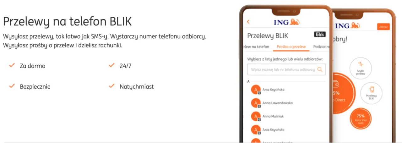 Zdjęcie Jak znaleźć aplikację ING BLIK i korzystać z jej funkcji?