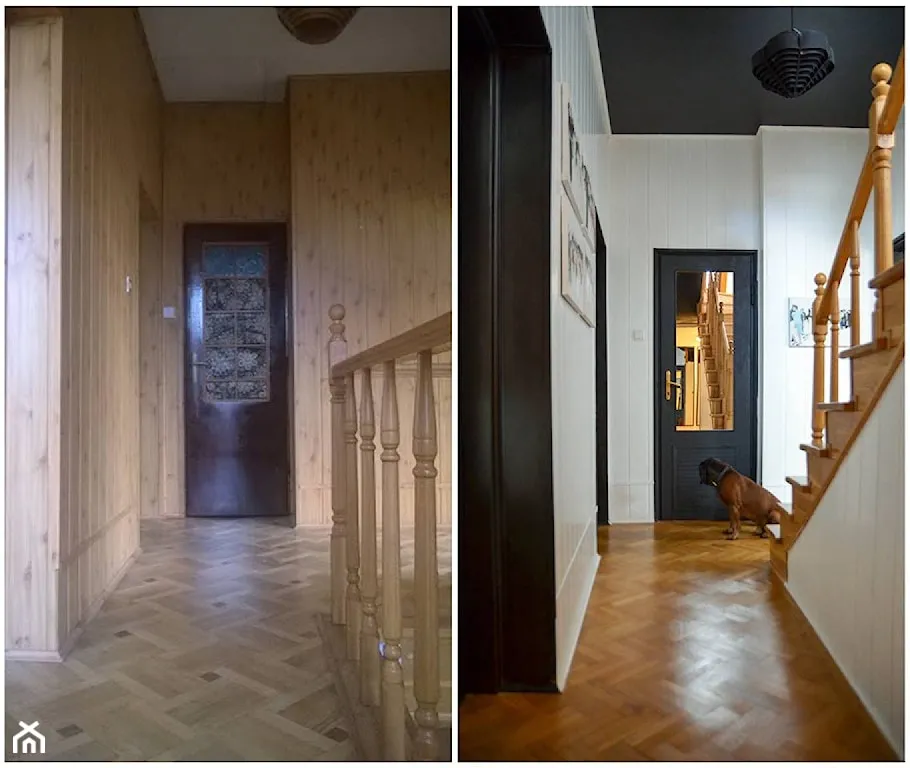 Zdjęcie Na jaki kolor pomalować boazerię w przedpokoju, by zyskać przestronność?