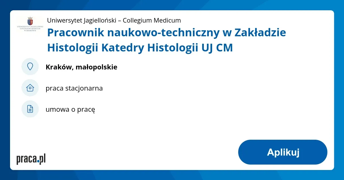 Zdjęcie Katedra histologii Uniwersytetu Jagiellońskiego Collegium Medicum - badania i możliwości współpracy