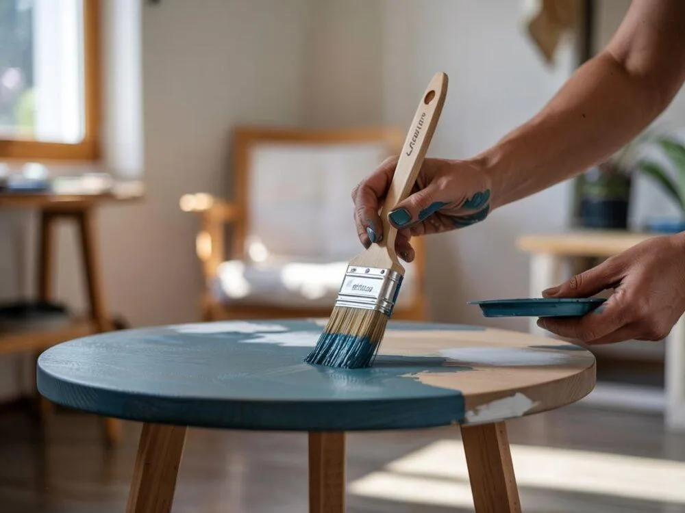 Zdjęcie Czym pomalować drewniany stół, aby uzyskać trwały i piękny efekt