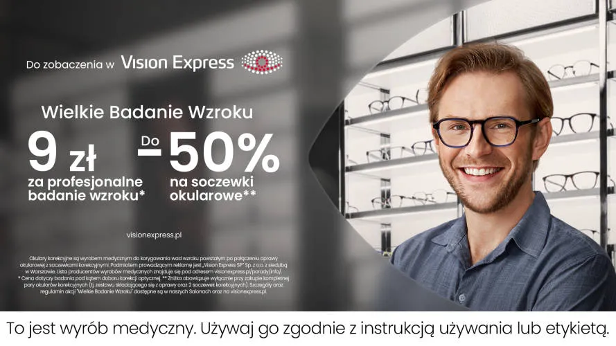 Zdjęcie Badanie wzroku Vision Express: cena od 1 zł? Sprawdź warunki i zakres