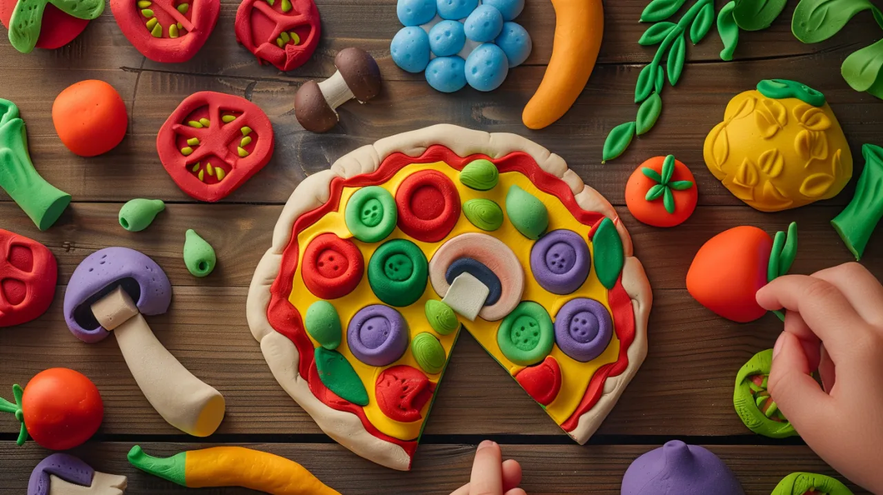 Zdjęcie Pizza praca plastyczna - Kreatywne i smaczne zabawy plastyczne dla dzieci