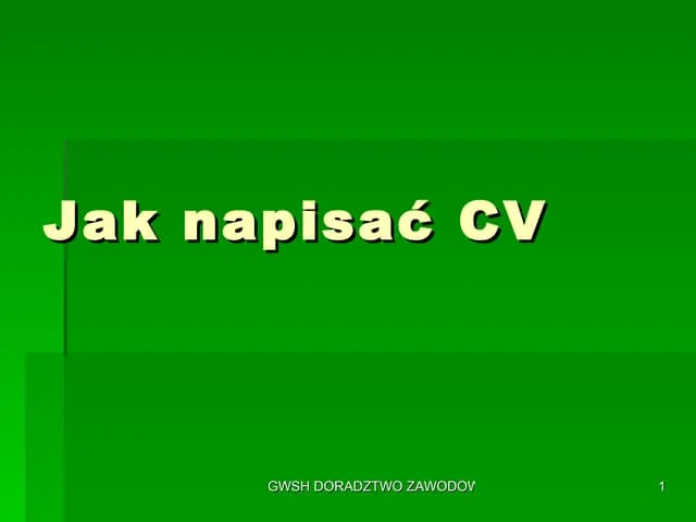 Zdjęcie Jak zrobić CV w PowerPoint, aby wyróżnić się na rynku pracy