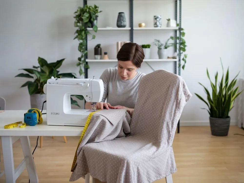 Zdjęcie Uszyj pokrowiec na krzesło obrotowe: Poradnik DIY krok po kroku