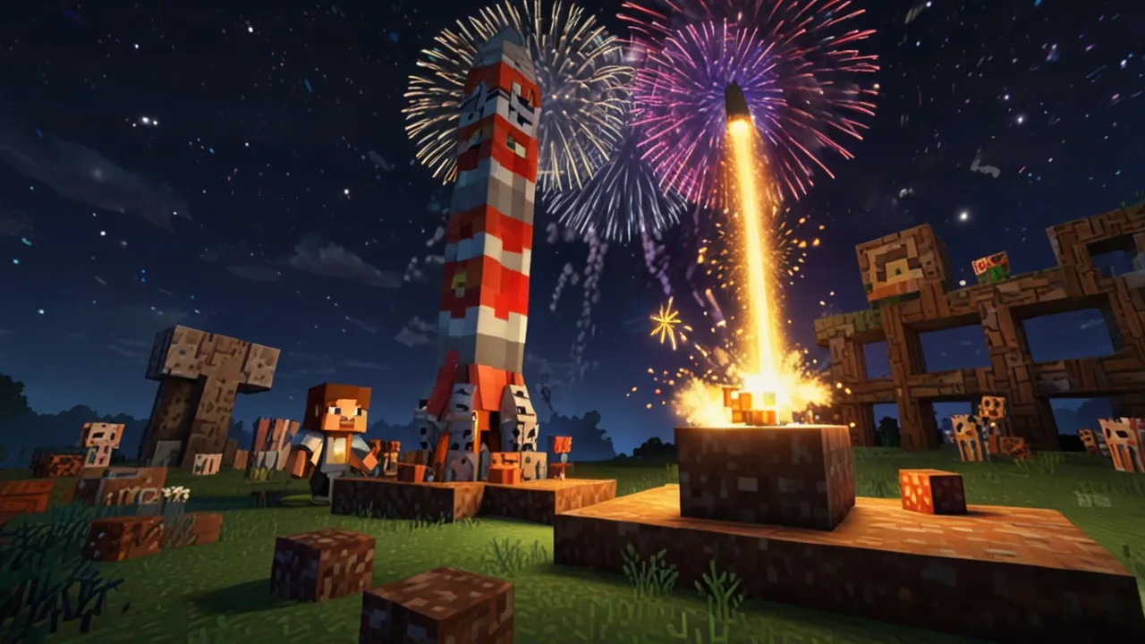 Zdjęcie Jak zrobić wyrzutnię rakiet w Minecraft: Krok po kroku poradnik