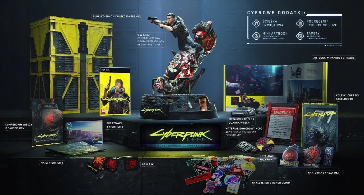 Zdjęcie Wszystko, co musisz wiedzieć o Cyberpunk 2077 edycji kolekcjonerskiej - kompletna zawartość zestawu i opinie graczy