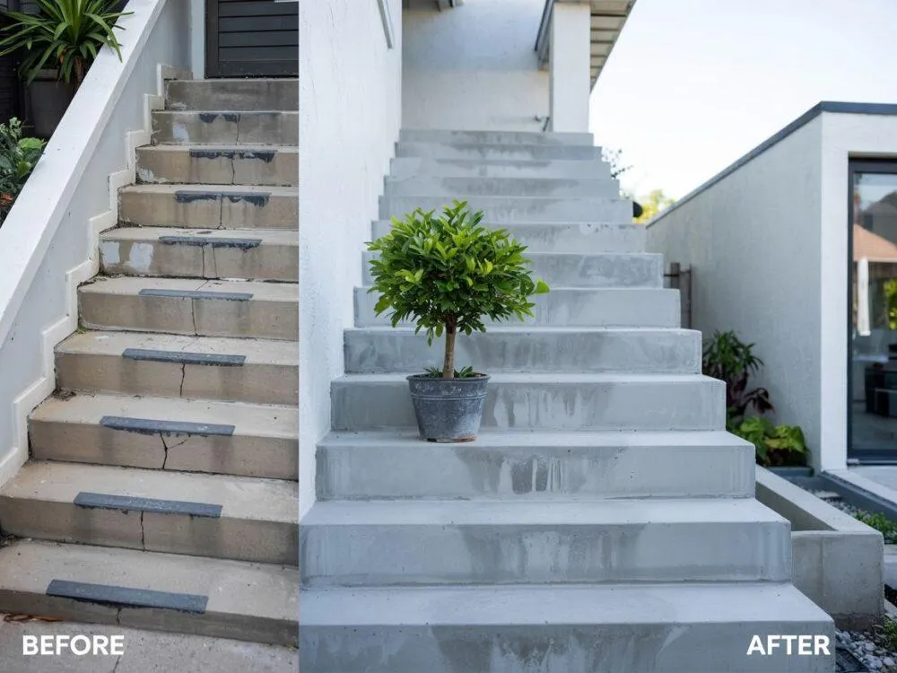Zdjęcie Jak zabezpieczyć schody betonowe, aby uniknąć kosztownych napraw?