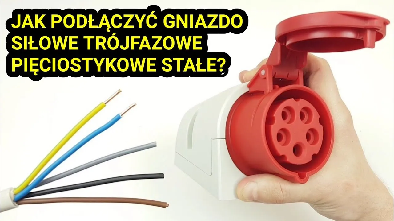 Zdjęcie Jak podłączyć gniazdo siłowe 32A 5P bez błędów i zagrożeń