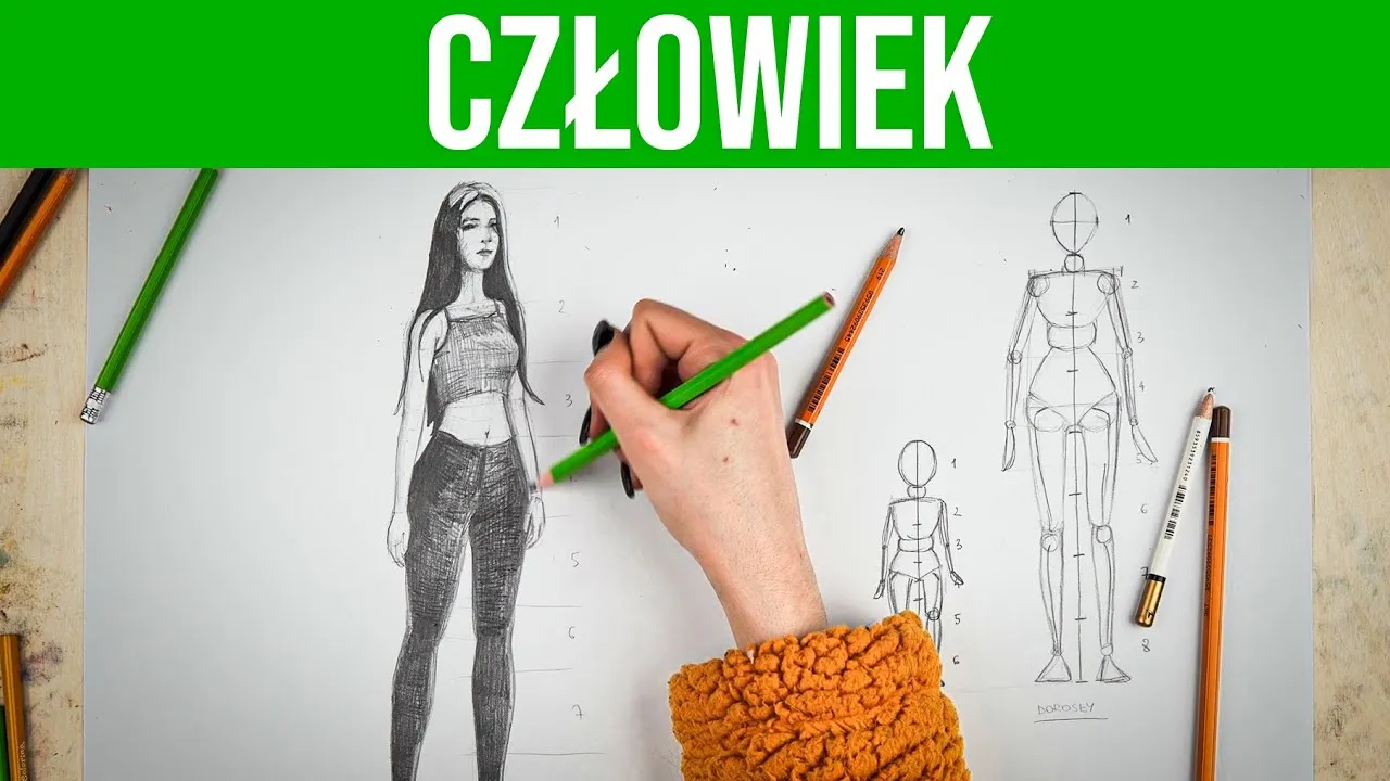 Zdjęcie Jak łatwo narysować człowieka - proste kroki dla początkujących