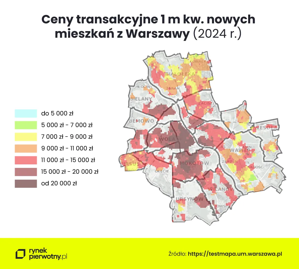 Zdjęcie Ile za m2 mieszkań w Warszawie? Ceny, które zaskakują inwestorów