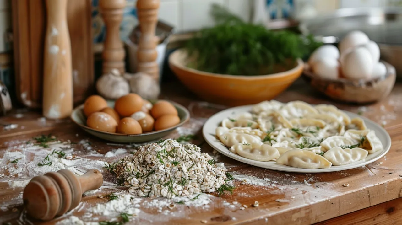 Zdjęcie Pierogi z kaszą gryczaną i pieczarkami - kwestia smaku - przepis