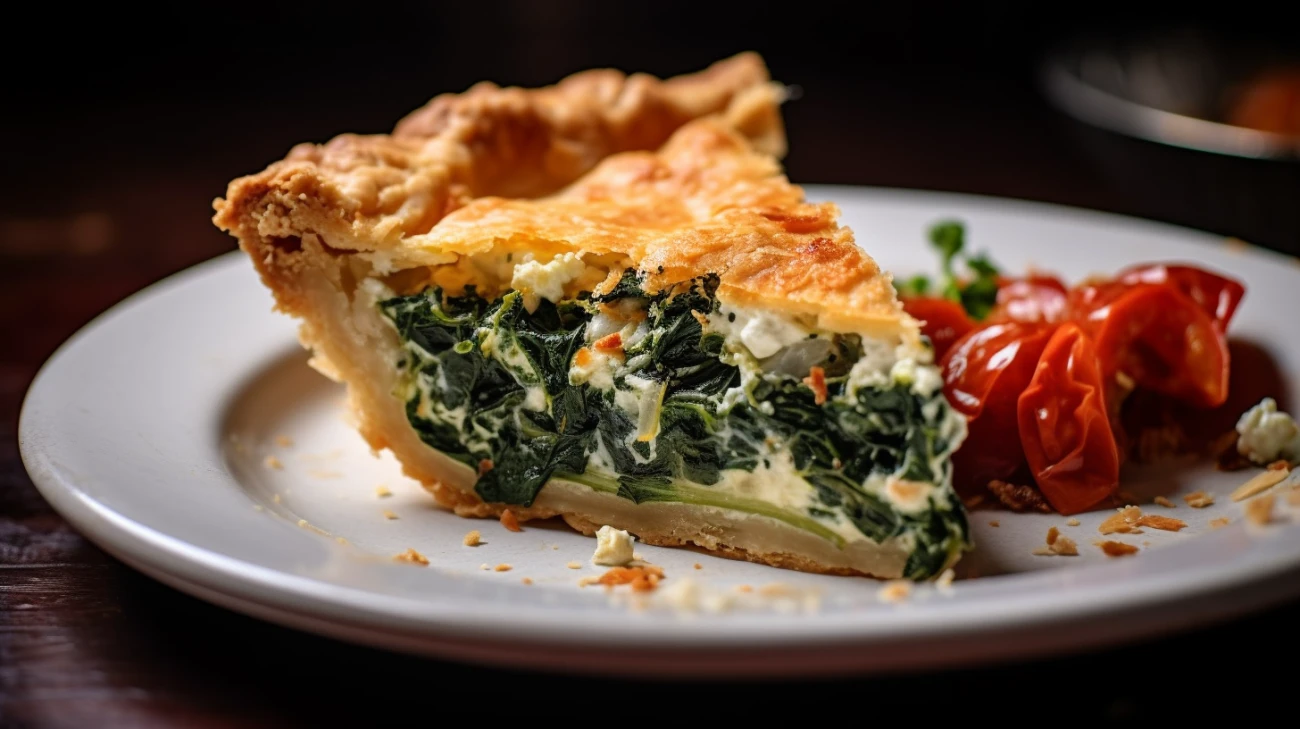 Tarta ze Szpinakiem Fetą i Suszonymi Pomidorami - Przepis