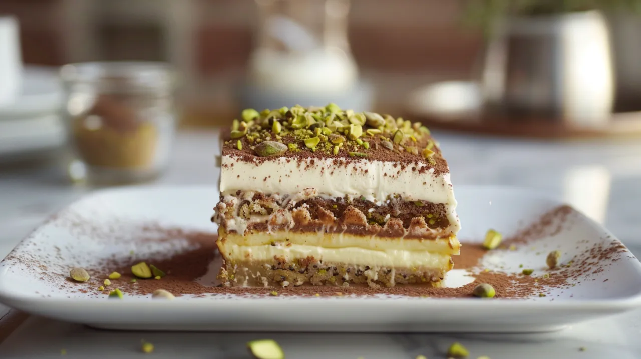 Zdjęcie Pistacjowe tiramisu: Pyszny i oryginalny deser włoski