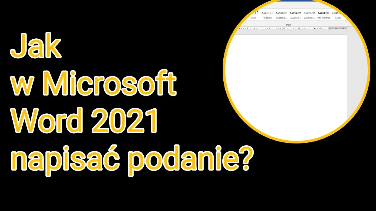 Zdjęcie Jak napisać podanie w Wordzie - krok po kroku bez błędów