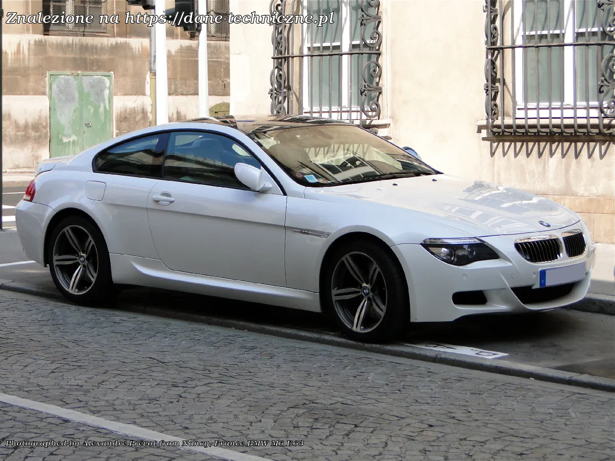 Zdjęcie BMW E63 M6: Dane techniczne i osiągi sportowego coupé
