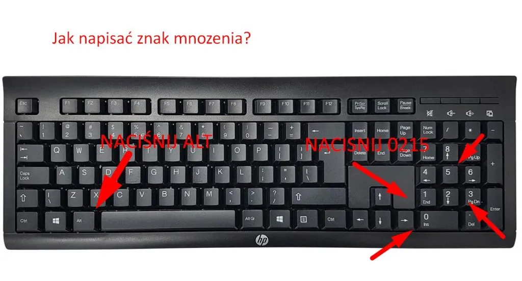 Zdjęcie Jak zrobić znak mnożenia na klawiaturze i wstawić go bez problemu