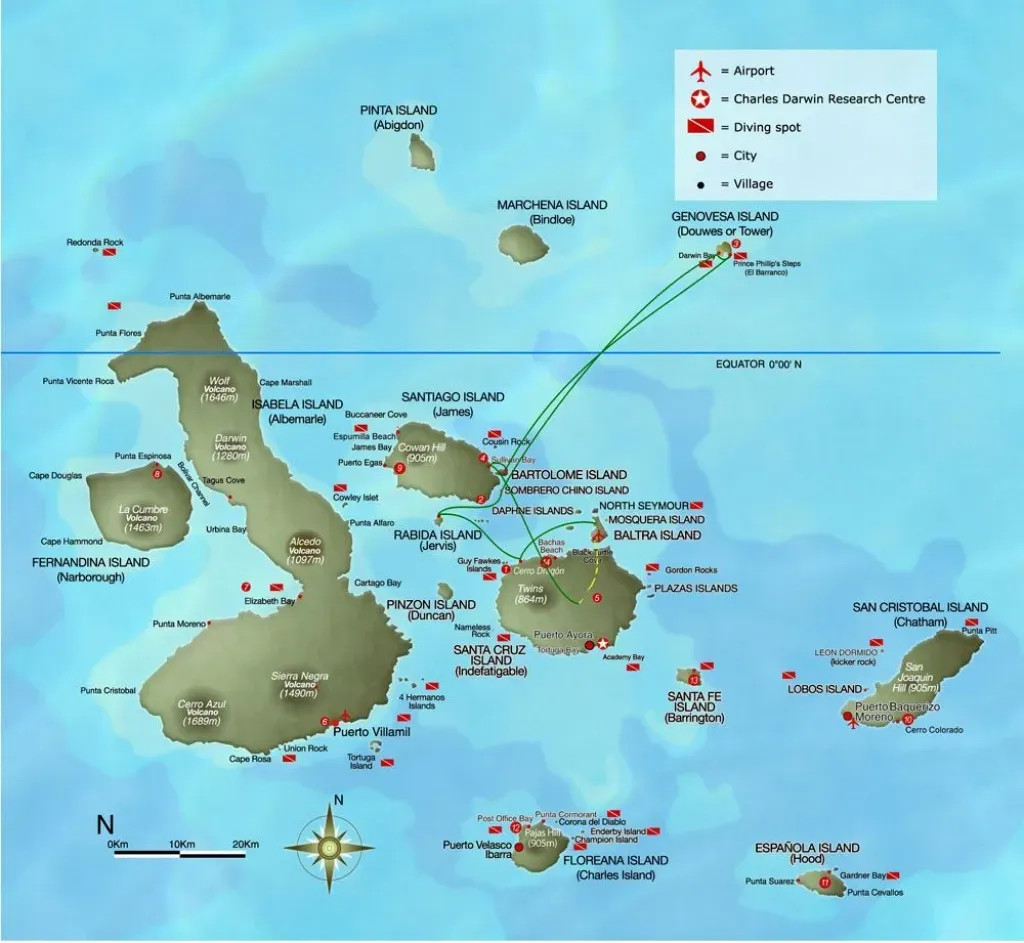 Zdjęcie Gdzie leżą wyspy Galapagos? Odkryj ich lokalizację i tajemnice