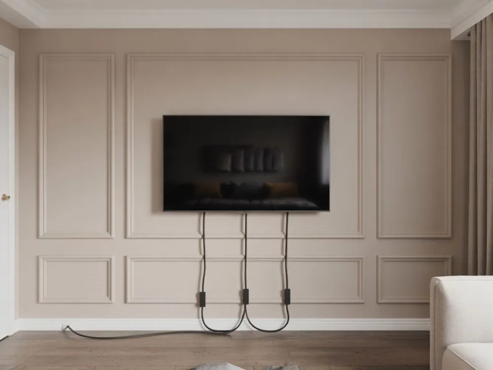 Zdjęcie Telewizor jak obraz: Montaż i ukrywanie kabli poradnik